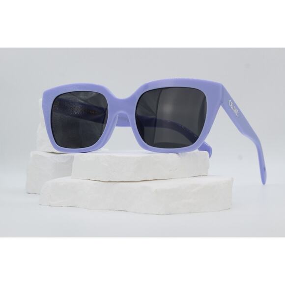 Celine CL40198F 78A Square Sunglasses - Shiny Lavender